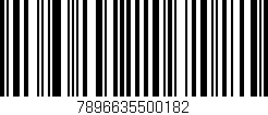 Código de barras (EAN, GTIN, SKU, ISBN): '7896635500182'