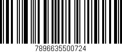 Código de barras (EAN, GTIN, SKU, ISBN): '7896635500724'