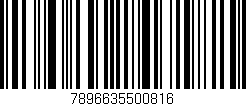 Código de barras (EAN, GTIN, SKU, ISBN): '7896635500816'