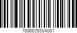 Código de barras (EAN, GTIN, SKU, ISBN): '7896635504081'
