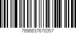 Código de barras (EAN, GTIN, SKU, ISBN): '7896637670357'