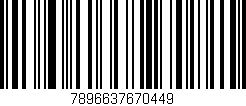 Código de barras (EAN, GTIN, SKU, ISBN): '7896637670449'