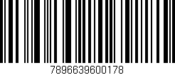 Código de barras (EAN, GTIN, SKU, ISBN): '7896639600178'