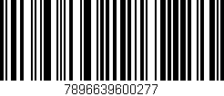 Código de barras (EAN, GTIN, SKU, ISBN): '7896639600277'