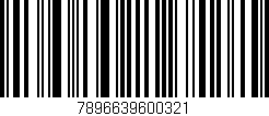 Código de barras (EAN, GTIN, SKU, ISBN): '7896639600321'