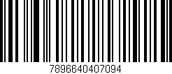 Código de barras (EAN, GTIN, SKU, ISBN): '7896640407094'