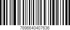Código de barras (EAN, GTIN, SKU, ISBN): '7896640407636'