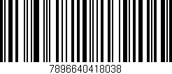 Código de barras (EAN, GTIN, SKU, ISBN): '7896640418038'