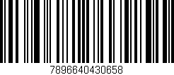 Código de barras (EAN, GTIN, SKU, ISBN): '7896640430658'