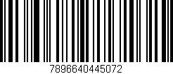 Código de barras (EAN, GTIN, SKU, ISBN): '7896640445072'