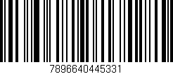 Código de barras (EAN, GTIN, SKU, ISBN): '7896640445331'