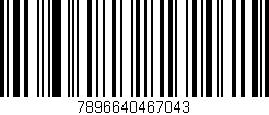 Código de barras (EAN, GTIN, SKU, ISBN): '7896640467043'