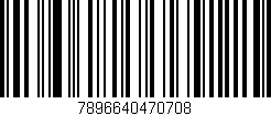 Código de barras (EAN, GTIN, SKU, ISBN): '7896640470708'