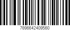 Código de barras (EAN, GTIN, SKU, ISBN): '7896642409560'