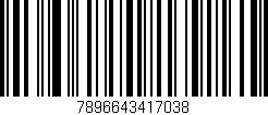 Código de barras (EAN, GTIN, SKU, ISBN): '7896643417038'