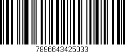 Código de barras (EAN, GTIN, SKU, ISBN): '7896643425033'