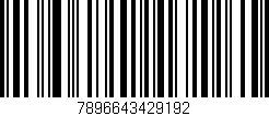 Código de barras (EAN, GTIN, SKU, ISBN): '7896643429192'