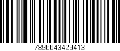 Código de barras (EAN, GTIN, SKU, ISBN): '7896643429413'