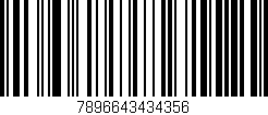 Código de barras (EAN, GTIN, SKU, ISBN): '7896643434356'