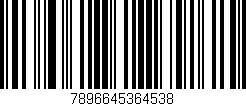 Código de barras (EAN, GTIN, SKU, ISBN): '7896645364538'