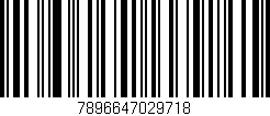 Código de barras (EAN, GTIN, SKU, ISBN): '7896647029718'