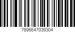 Código de barras (EAN, GTIN, SKU, ISBN): '7896647039304'
