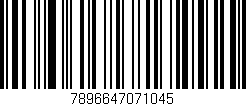Código de barras (EAN, GTIN, SKU, ISBN): '7896647071045'