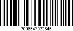 Código de barras (EAN, GTIN, SKU, ISBN): '7896647072646'