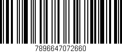 Código de barras (EAN, GTIN, SKU, ISBN): '7896647072660'