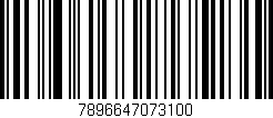 Código de barras (EAN, GTIN, SKU, ISBN): '7896647073100'