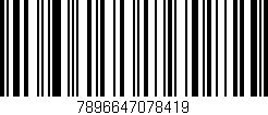Código de barras (EAN, GTIN, SKU, ISBN): '7896647078419'