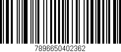 Código de barras (EAN, GTIN, SKU, ISBN): '7896650402362'