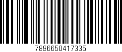Código de barras (EAN, GTIN, SKU, ISBN): '7896650417335'