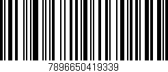 Código de barras (EAN, GTIN, SKU, ISBN): '7896650419339'