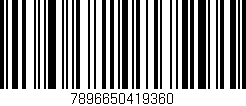 Código de barras (EAN, GTIN, SKU, ISBN): '7896650419360'