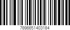 Código de barras (EAN, GTIN, SKU, ISBN): '7896651403184'