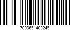 Código de barras (EAN, GTIN, SKU, ISBN): '7896651403245'