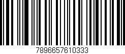 Código de barras (EAN, GTIN, SKU, ISBN): '7896657610333'