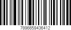 Código de barras (EAN, GTIN, SKU, ISBN): '7896659436412'