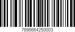 Código de barras (EAN, GTIN, SKU, ISBN): '7896664250003'