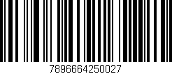 Código de barras (EAN, GTIN, SKU, ISBN): '7896664250027'