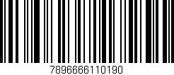 Código de barras (EAN, GTIN, SKU, ISBN): '7896666110190'