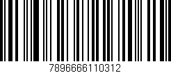 Código de barras (EAN, GTIN, SKU, ISBN): '7896666110312'
