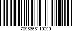 Código de barras (EAN, GTIN, SKU, ISBN): '7896666110398'