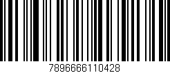 Código de barras (EAN, GTIN, SKU, ISBN): '7896666110428'