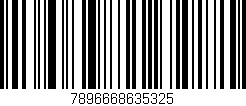 Código de barras (EAN, GTIN, SKU, ISBN): '7896668635325'