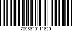 Código de barras (EAN, GTIN, SKU, ISBN): '7896673111623'