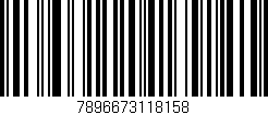 Código de barras (EAN, GTIN, SKU, ISBN): '7896673118158'