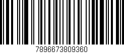 Código de barras (EAN, GTIN, SKU, ISBN): '7896673809360'