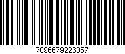 Código de barras (EAN, GTIN, SKU, ISBN): '7896679226857'